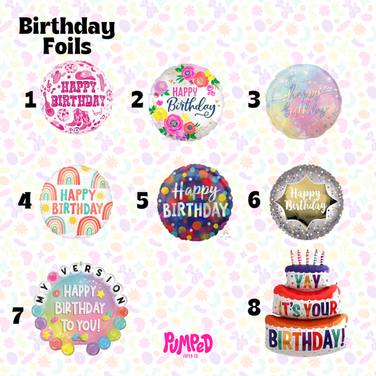 Helium Birthday Balloon Add-ons
