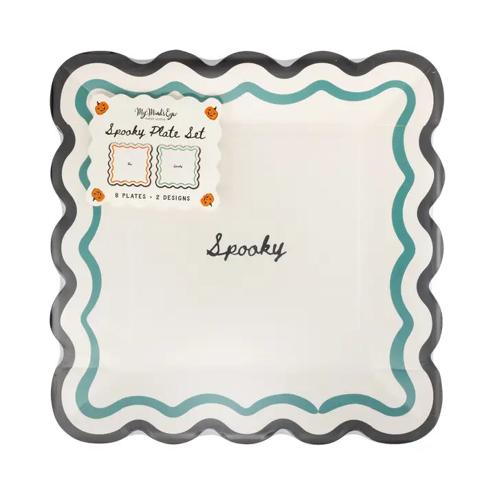 SPS1343 - Boo & Spooky Plate Set 9"