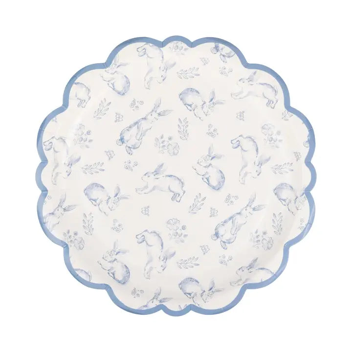 Bunny Toile 8 inch Plate