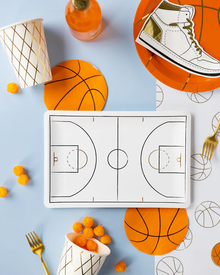 Hoops Star Basketball Court Plate