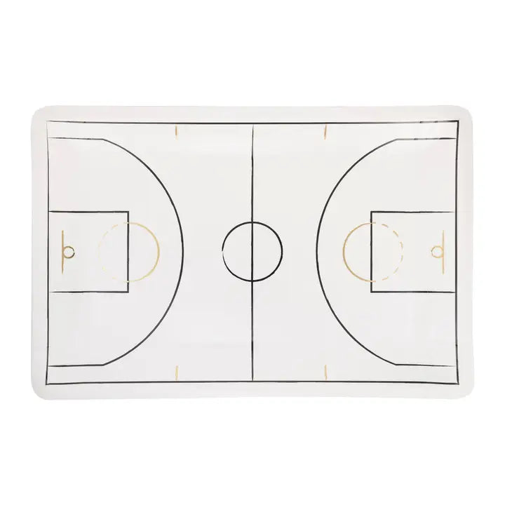 Hoops Star Basketball Court Plate