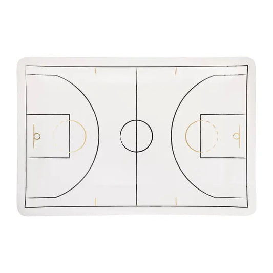 Hoops Star Basketball Court Plate