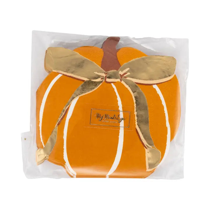 HRV1338 - Harvest Pumpkin Shaped Paper Napkins
