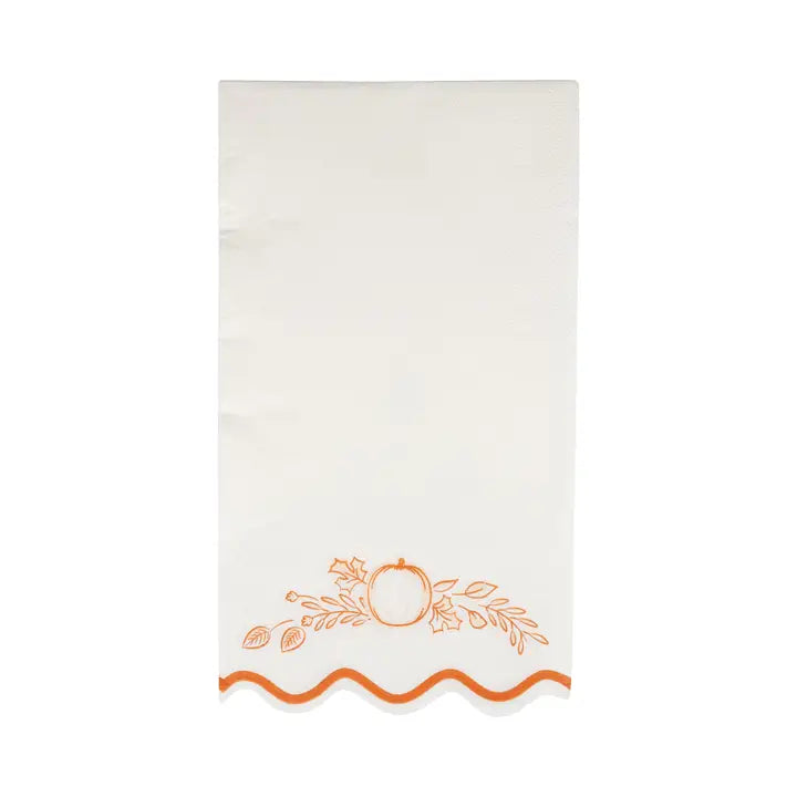 Falloween Pumpkin Guest Napkin