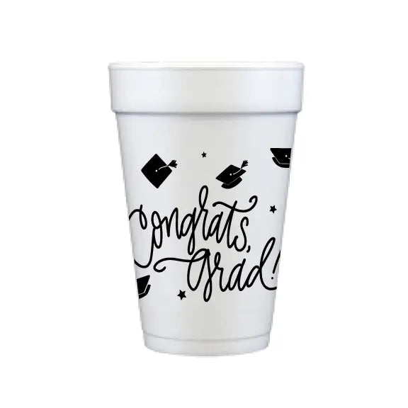 Congrats, Grad! Foam Cups