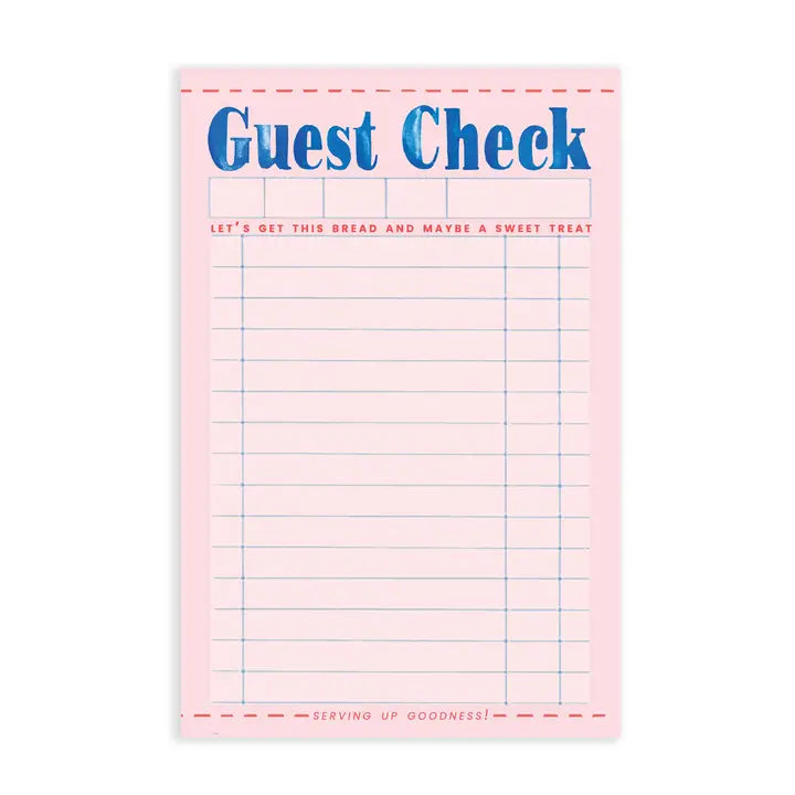 Guest Check Dinner Notepad