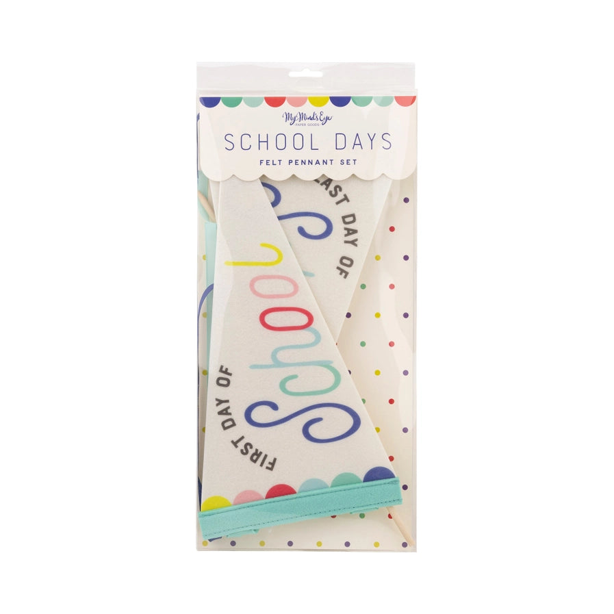 First Day of School/Last Day of School Pennant Banner Set
