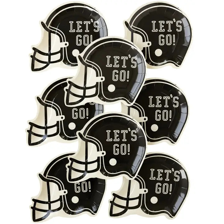 Tailgate Football Helmet Plate