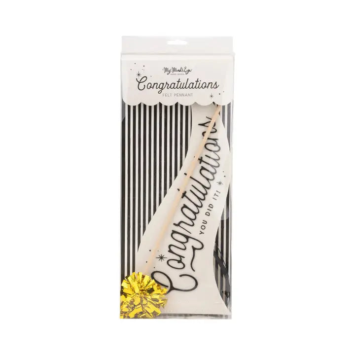 Congratulations Felt Pennant