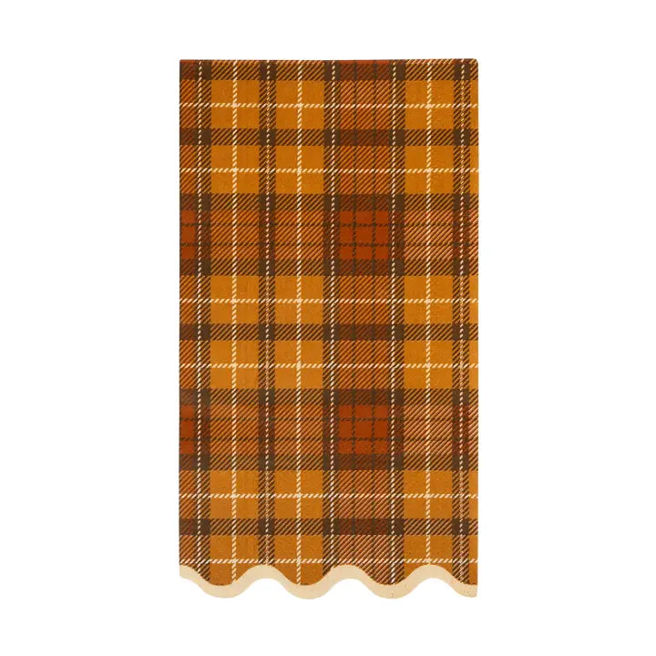 AUT1339 - Autumn Plaid Dinner Paper Napkins