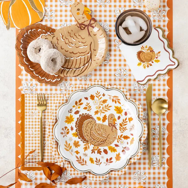 HRV1338 - Harvest Pumpkin Shaped Paper Napkins