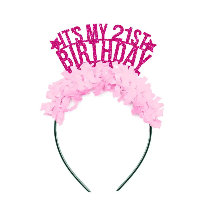 It's My 21st Birthday Party Headband Crown