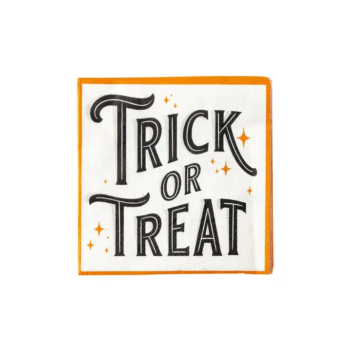 Black and Orange Trick or Treat Napkins