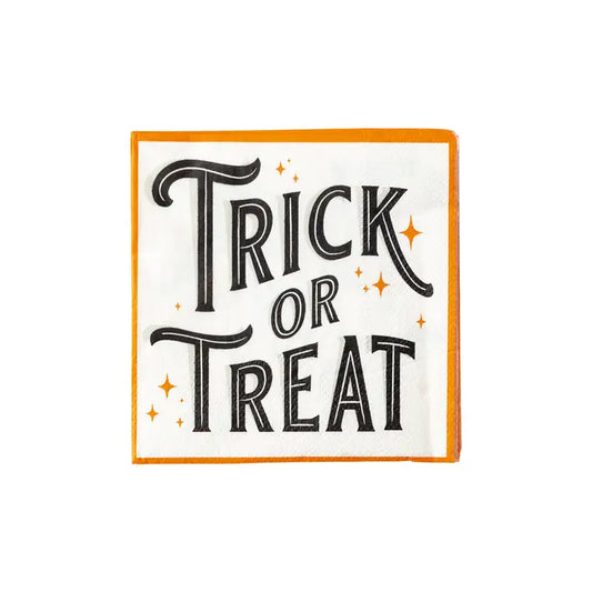 Black and Orange Trick or Treat Napkins