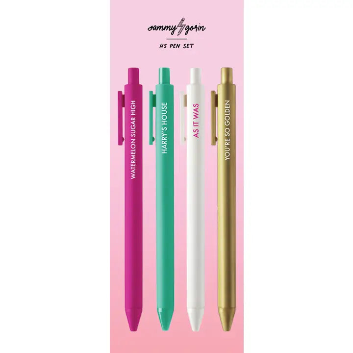 Harry Styles Pen Set of 4