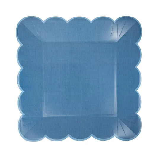 Americana  Blue Large Scallop 11" Paper Plate