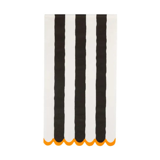 HPH1339 - Black and Cream Striped Dinner Napkin