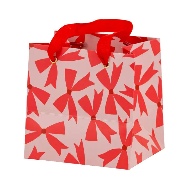 Red and Pinkl Bows Small Gift Bag Set