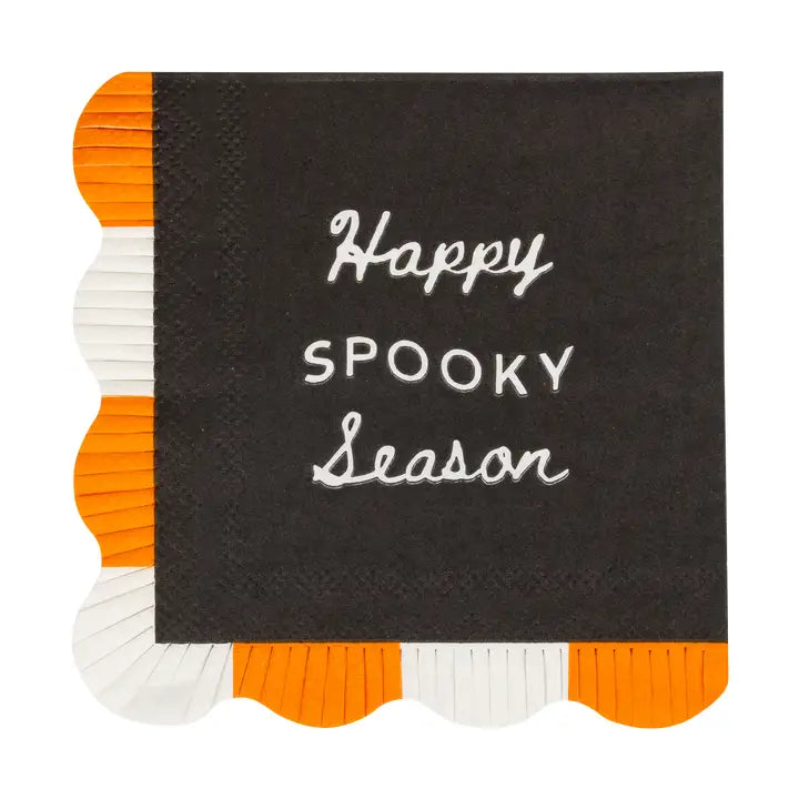 SPS1339 - Happy Spooky Season Fringed Napkin