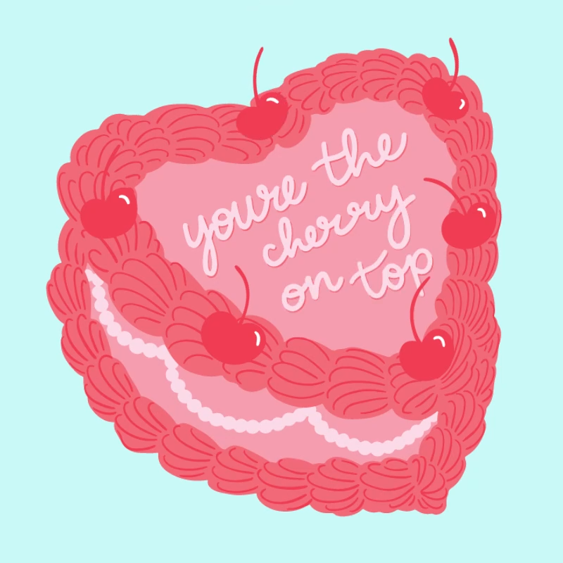 You're the Cherry On Top Dessert Plates