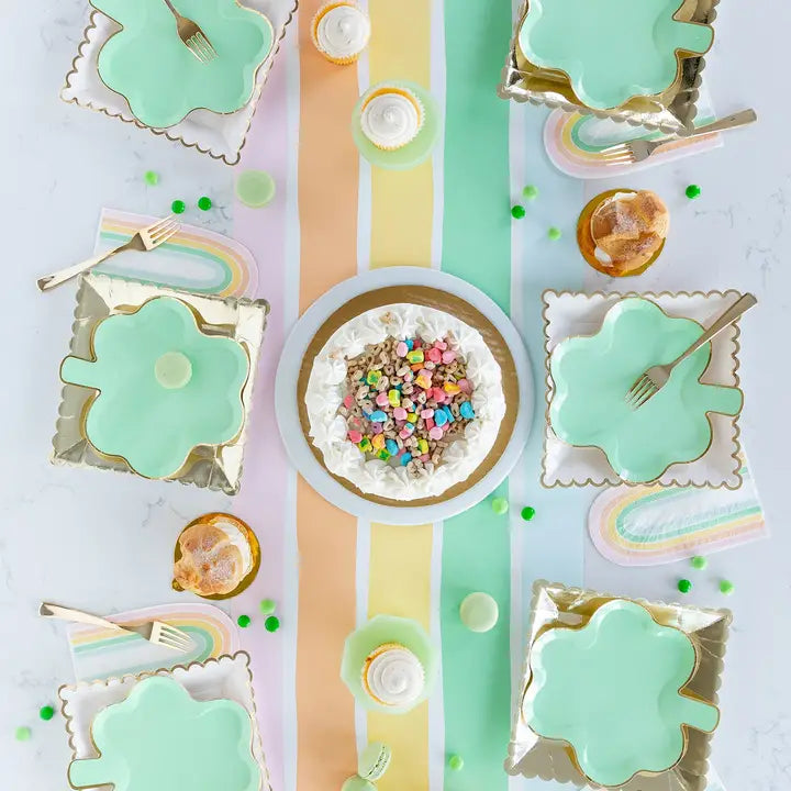 Pastel Clover Shaped Plate