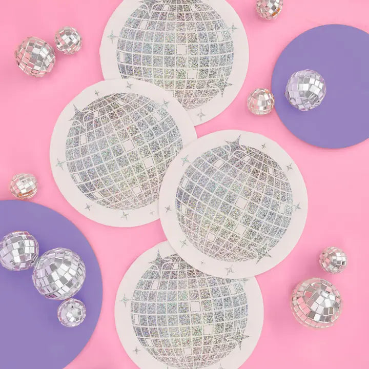 Disco Ball Cocktail Napkins 25ct