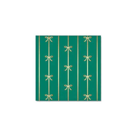 Emerald Green Signature Bow Small Napkins