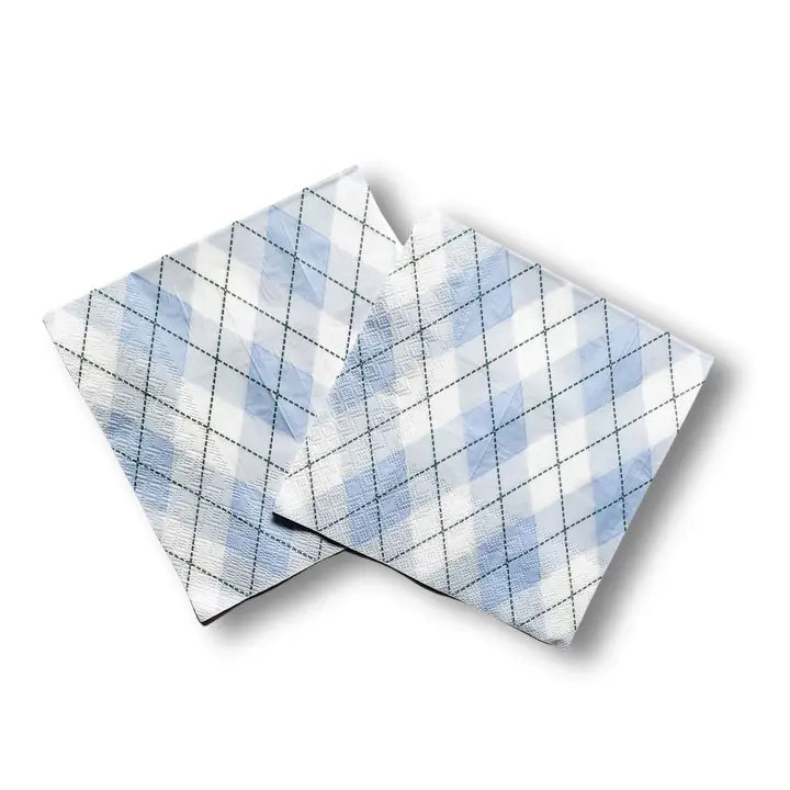 Argyle Large Disposable Paper Napkins