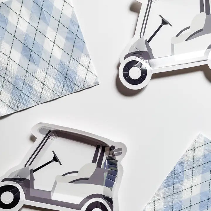 Golf Cart Paper Party Plates