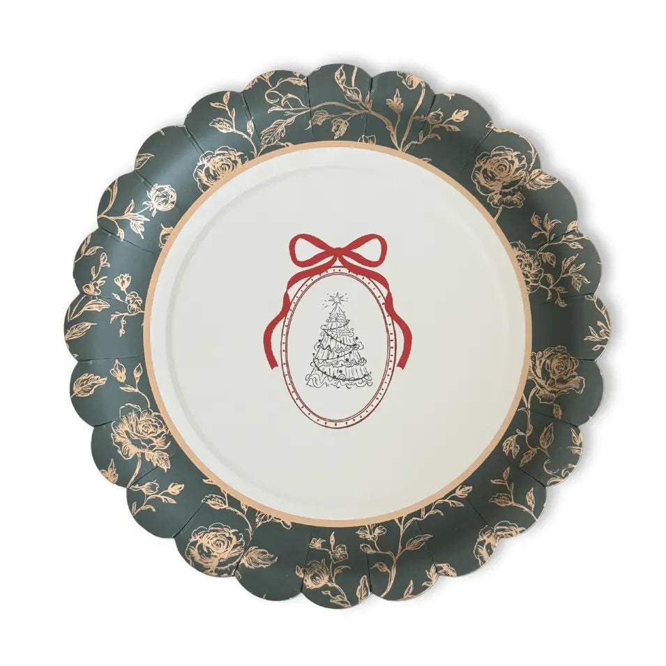 Hearth & Holly Vintage Floral Dessert Plates (12pcs)
