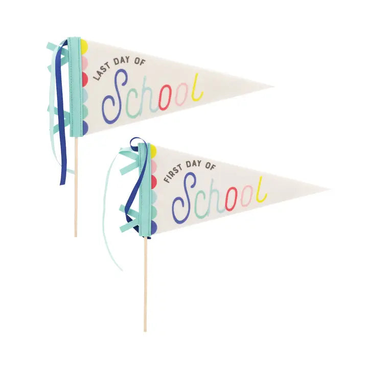 First Day of School/Last Day of School Pennant Banner Set