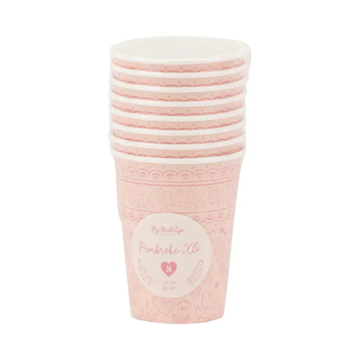 Pembroke Party Paper Tea Cups - 12 oz