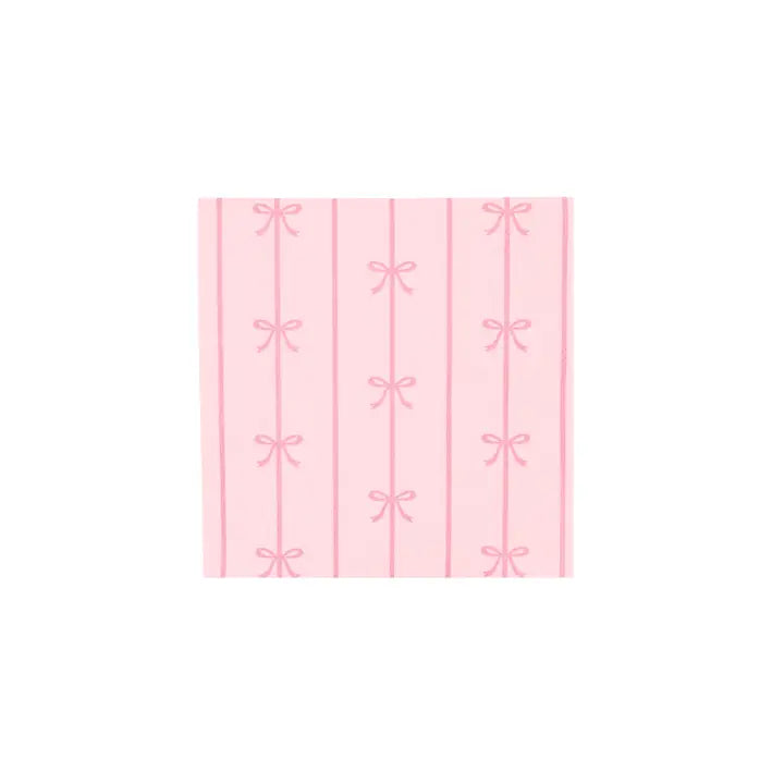 Petal Pink Signature Bow Small Napkins