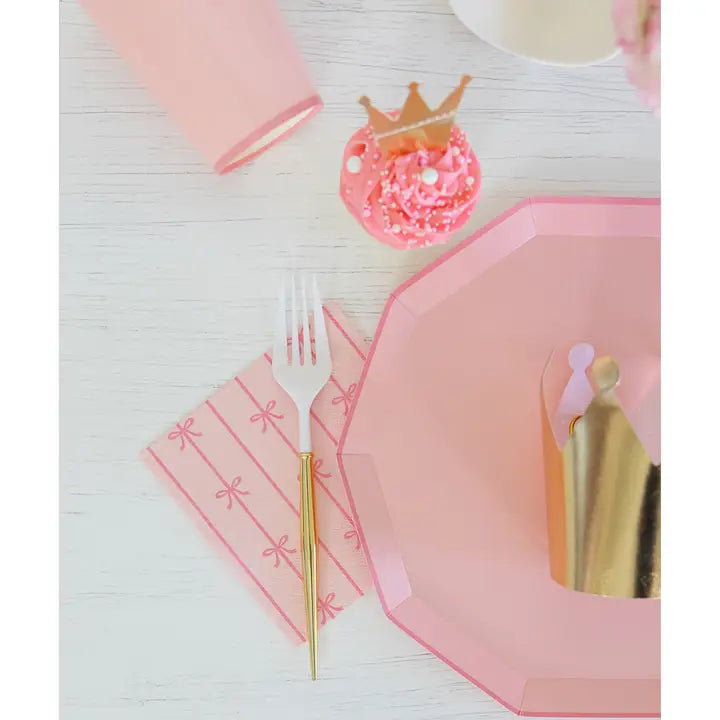 Petal Pink Signature Bow Small Napkins