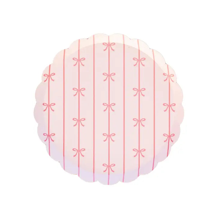 Petal Pink Signature Bow Small Plates