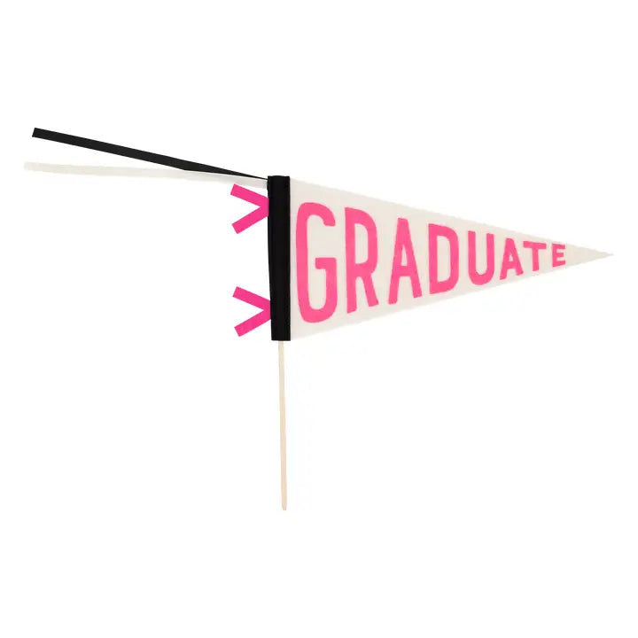 Pink Graduate Felt Pennant Banner