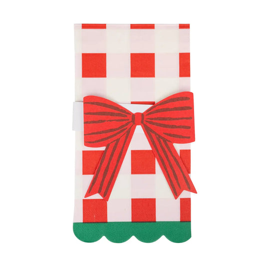 Plaid Bow Napkin