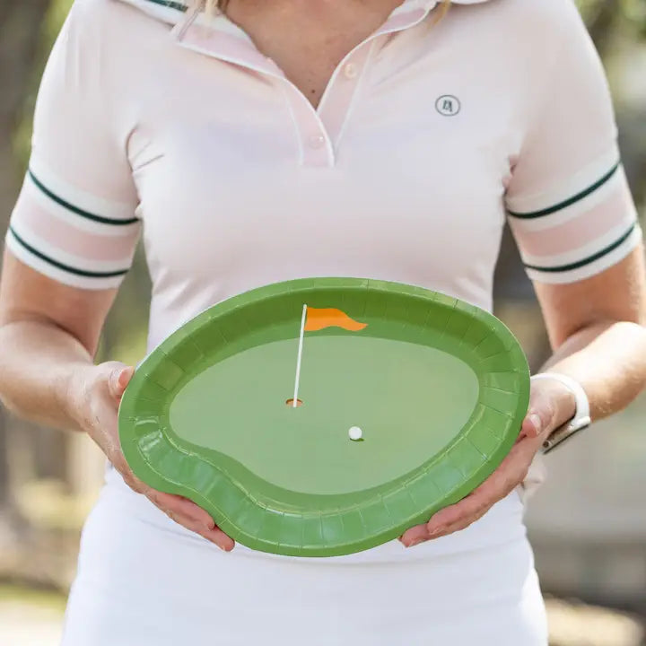 Putting Green Paper Plate