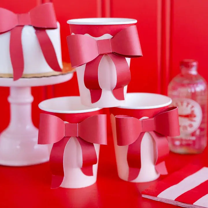 Red and Pink Bow Cup