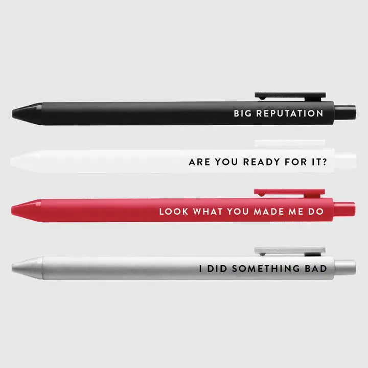 TS Reputation Pen Set of 4