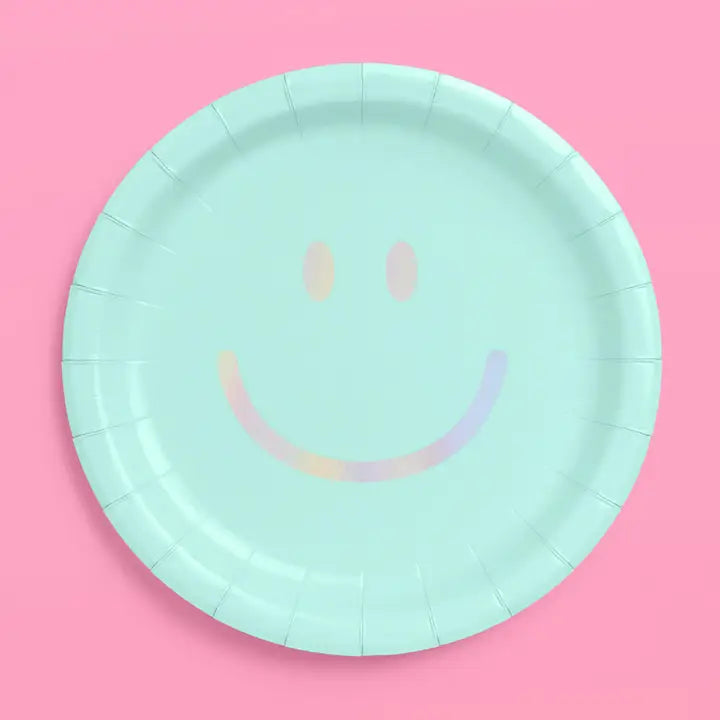 Smiley Pastel Paper Plates 24ct