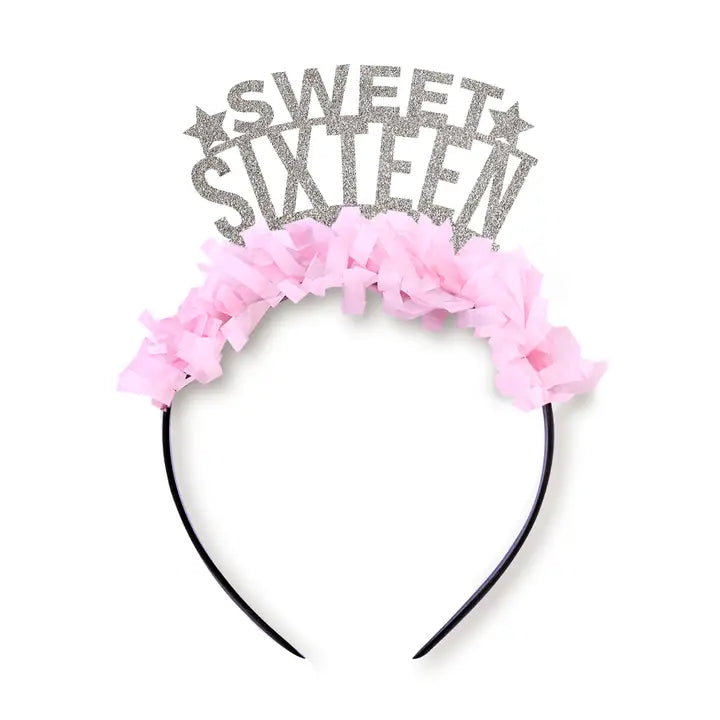 Sweet Sixteen Birthday Headband Crown