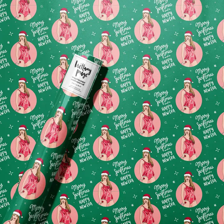 Merry Swiftmas and Happy New Eras Wrapping Paper Roll