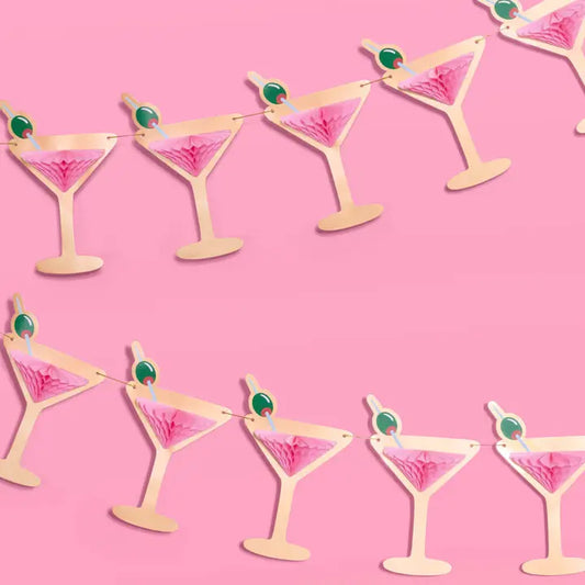 Martini Banner - 3D Paper Banner