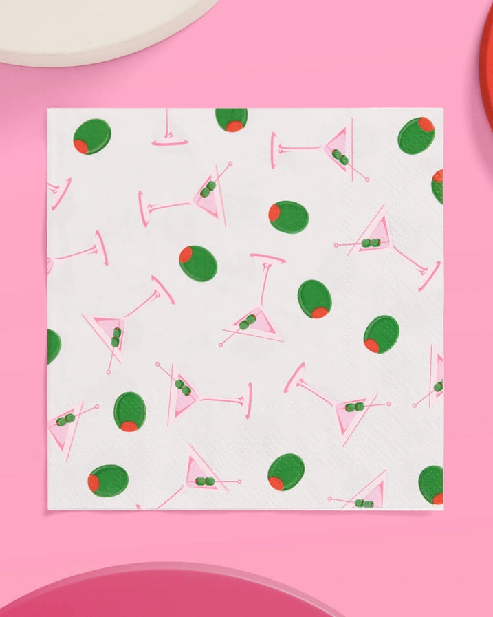 Martini Napkins - 25 Paper Napkins