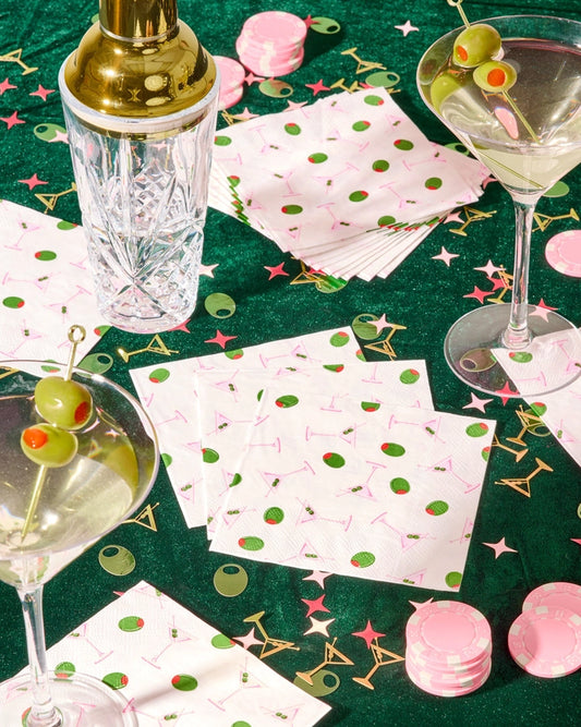 Martini Napkins - 25 Paper Napkins