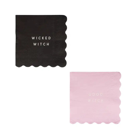 Good Witch Wicked Witch Cocktail Napkin Set
